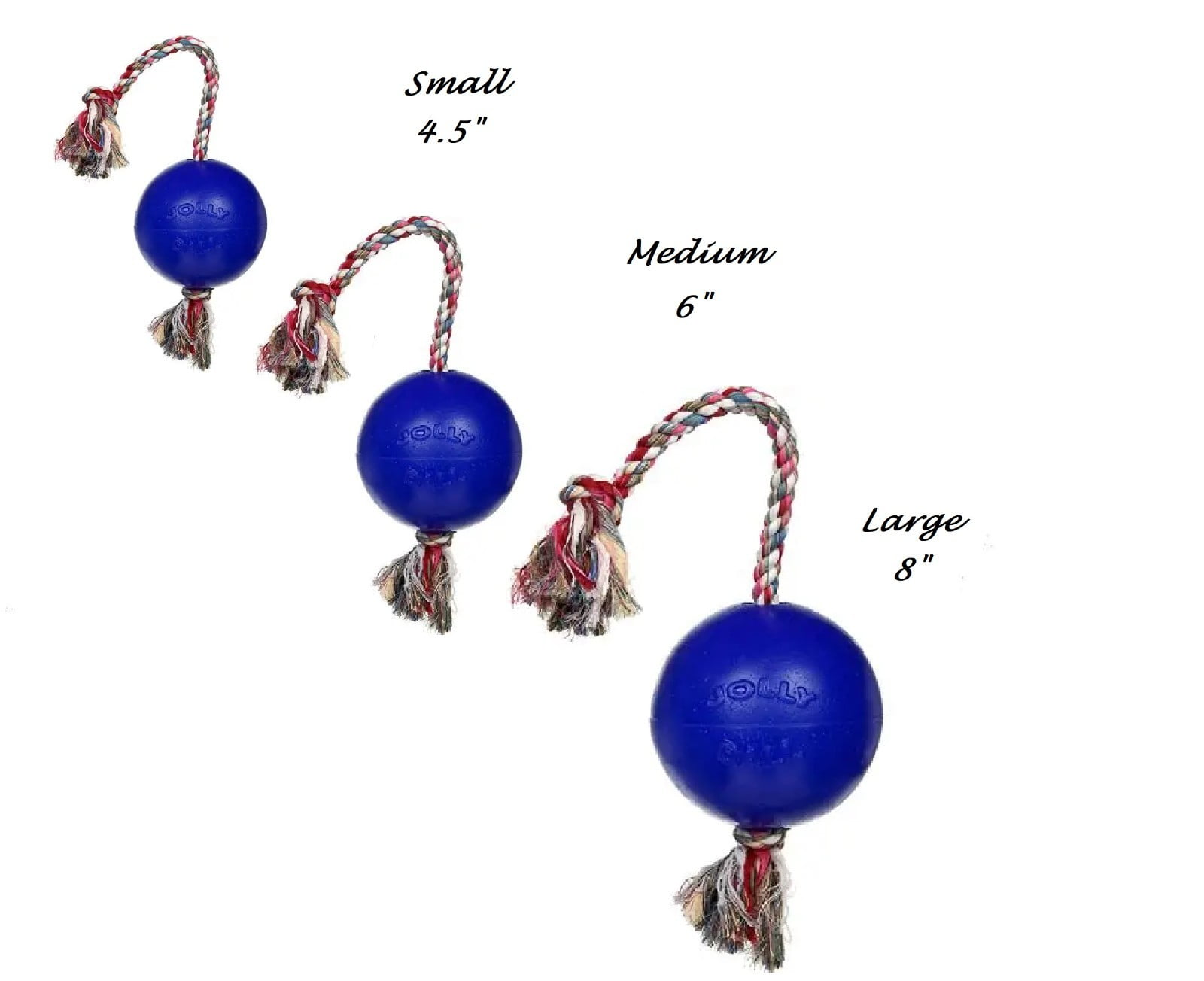 Floating Interactive Rope Dog Horse Toys Romp and Roll Dog Water Tug (Medium - Blue)