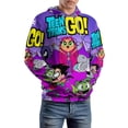 thumbnail image 7 of Teen Titans Go Hoodie 3D Print Pullover Hooded Long Sleeve Sweatshirts Tops Blouse with Pocket for Mens Womens, 7 of 7