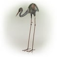 thumbnail image 3 of Alpine Corporation 26" x 7" x 30" Rustic Metal Crane Garden Statue, Multicolor, 3 of 12