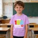 thumbnail image 2 of Camiseta de Manga Corta Linda con Impresión Gráfica para la Temporada Escolar de los Niños, Camisetas de Manga Corta de las Niñas, 2 of 9