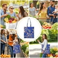 thumbnail image 4 of French Country Vintage Reusable Tote Bag - Foldable Shopping Bag with Boho Chic Design, 4 of 6