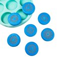 thumbnail image 6 of WINDLAND Epoxy Resin Mold Seven Chakras Hemisphere Round Silicone Mould DIY Crafts Making Tools, 6 of 15