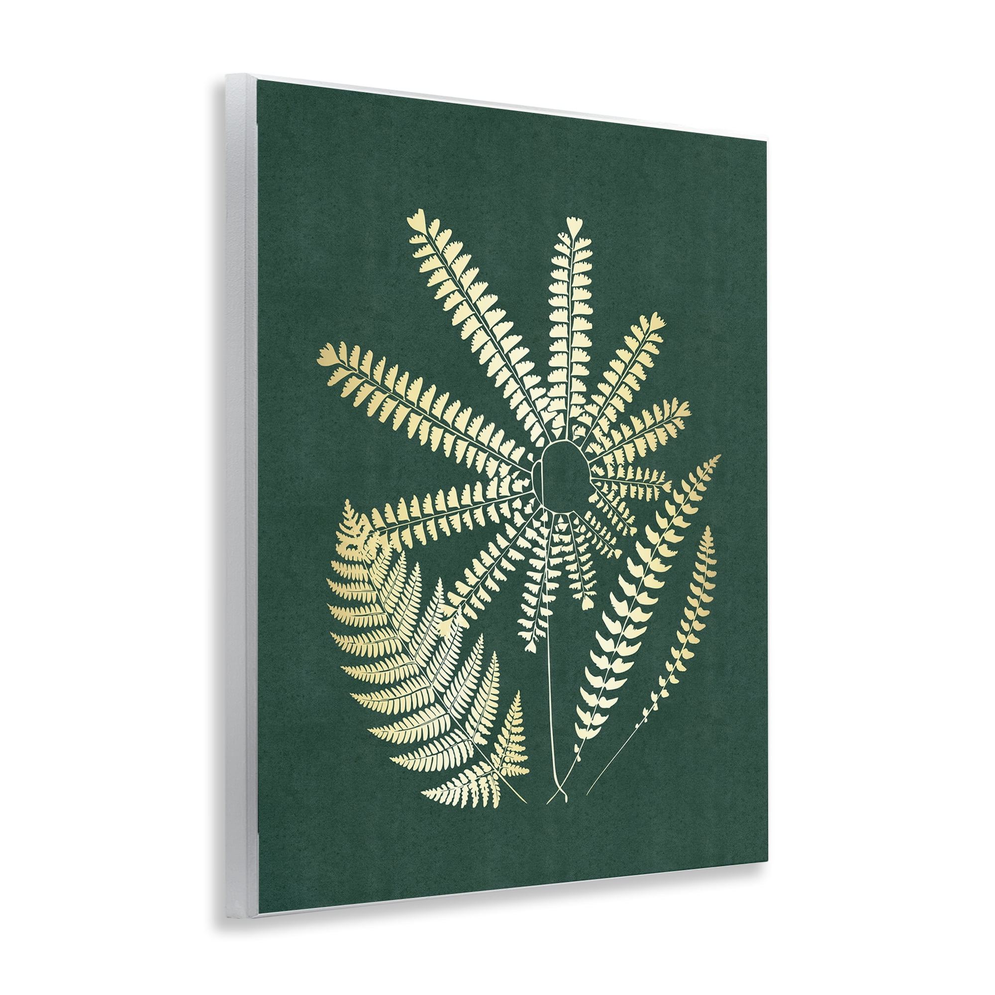 Stupell Industries Fern Sprigs Flower Shape Plants & Flowers Painting Unframed Art Print Wall Art, 11 x 14