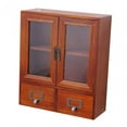 thumbnail image 2 of Gabinete de almacenamiento, gabinete organizador de escritorio armario estante de exhibición de madera para cocina, 2 of 9
