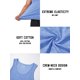 thumbnail image 5 of Camiseta sin mangas TACVASEN, suave y con cuello redondo que absorbe la humedad, azul claro, 5 of 6