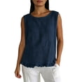 thumbnail image 2 of Shihyeh Linen Shirts for Women Linen Tank Tops for Women Linen Tops for Women Clothes for Women Summer, 2 of 9