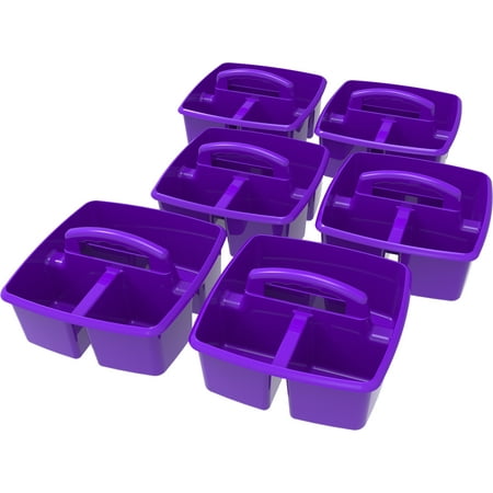 Classroom Art and Supplies Caddy, Purple (6 units/pack)