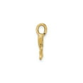 thumbnail image 2 of 10K Yellow Gold Polished Mini Whale Tail Charm Pendant, 15 x 13 mm, 2 of 6