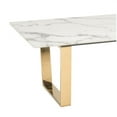 thumbnail image 5 of Designer's Choice White Faux Marble and Gold Coffee Table, 5 of 5