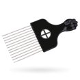 thumbnail image 1 of Afro Pick Hair Pick Metal Pick Peine Desenredar Peluca Trenza Peinado Peinado Peine Peine Pick (1 PAQUETE), 1 of 5