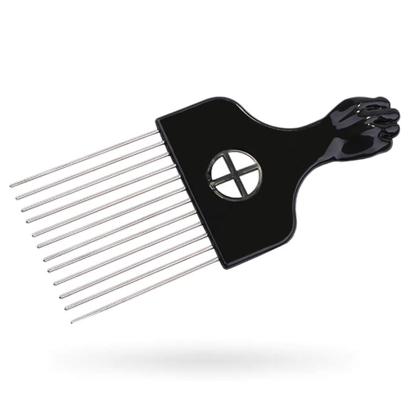 Afro Pick Hair Pick Metal Pick Peine Desenredar Peluca Trenza Peinado Peinado Peine Peine Pick (1 PAQUETE)