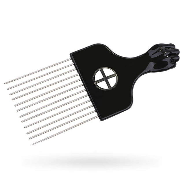Afro Pick Hair Pick Metal Pick Peine Desenredar Peluca Trenza Peinado Peinado Peine Peine Pick (1 PAQUETE)