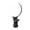 Black, variant on THOPBPRK Portable Clip On Selfie Light For Phone And Laptop, Compact Rechargeable LED Video Conference Lighting For Streaming, Vlogging And Remote Work, 1Pack White