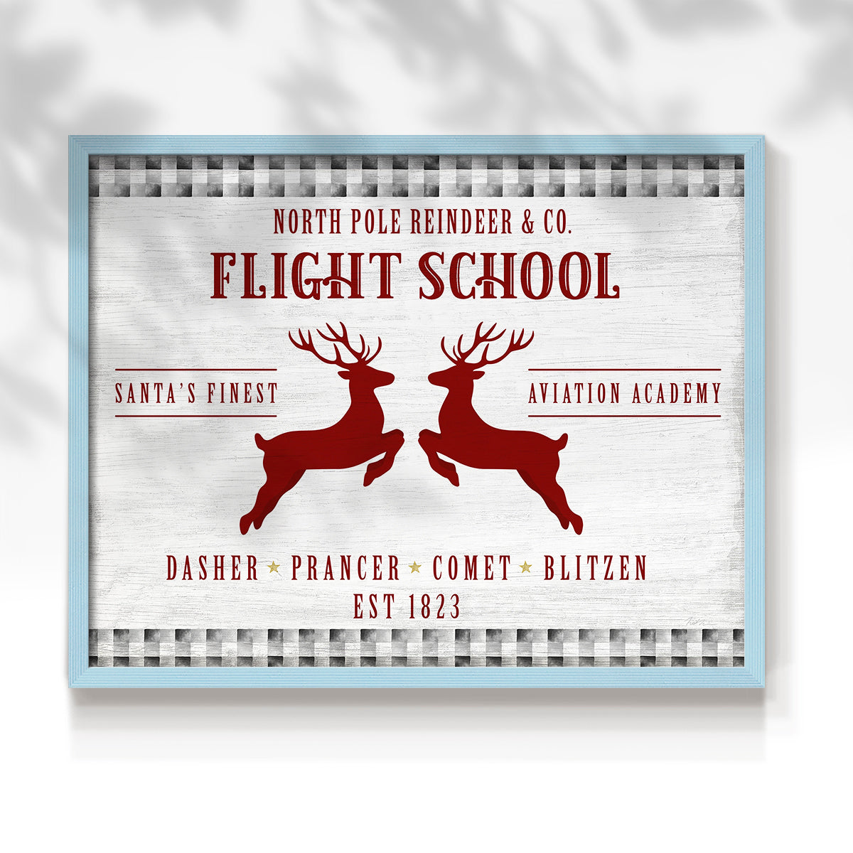 Flight School by Natalie Carpentieri - Restickable Framed Giclée Print