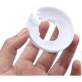 thumbnail image 3 of (24 Pieces) Pipe Collars White Plastic Radiator Pipe Covers Wall Flange Easy, 3 of 4