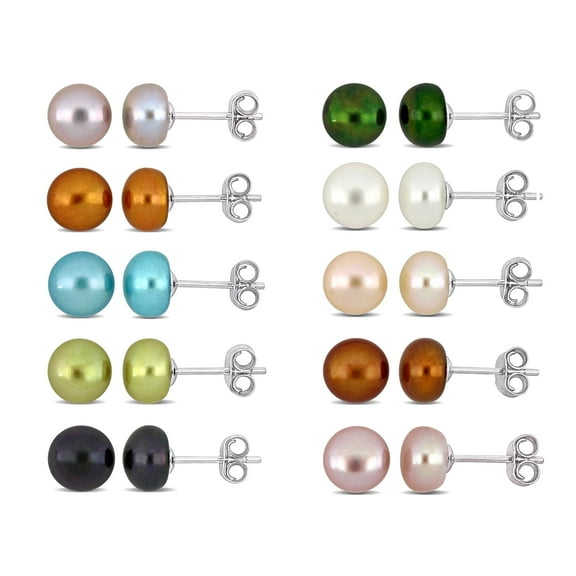 Everly Women's Cultured Pearl Sterling Silver Earrings