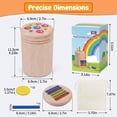 thumbnail image 5 of Wooden Learning Color Sorting Toys for 1 2 3 Toddlers Sensory Sorting Coin Box Toys for Toddlers 1-3 Fine Motor Skills Toys and Matching Games for 3-9 Kids Learning Toys, 5 of 8