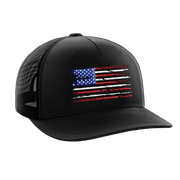 Tactical Pro Supply Yupoong U.S Flag Snapback Cap, Made with Mesh Material, & Patriotic Design Hat
