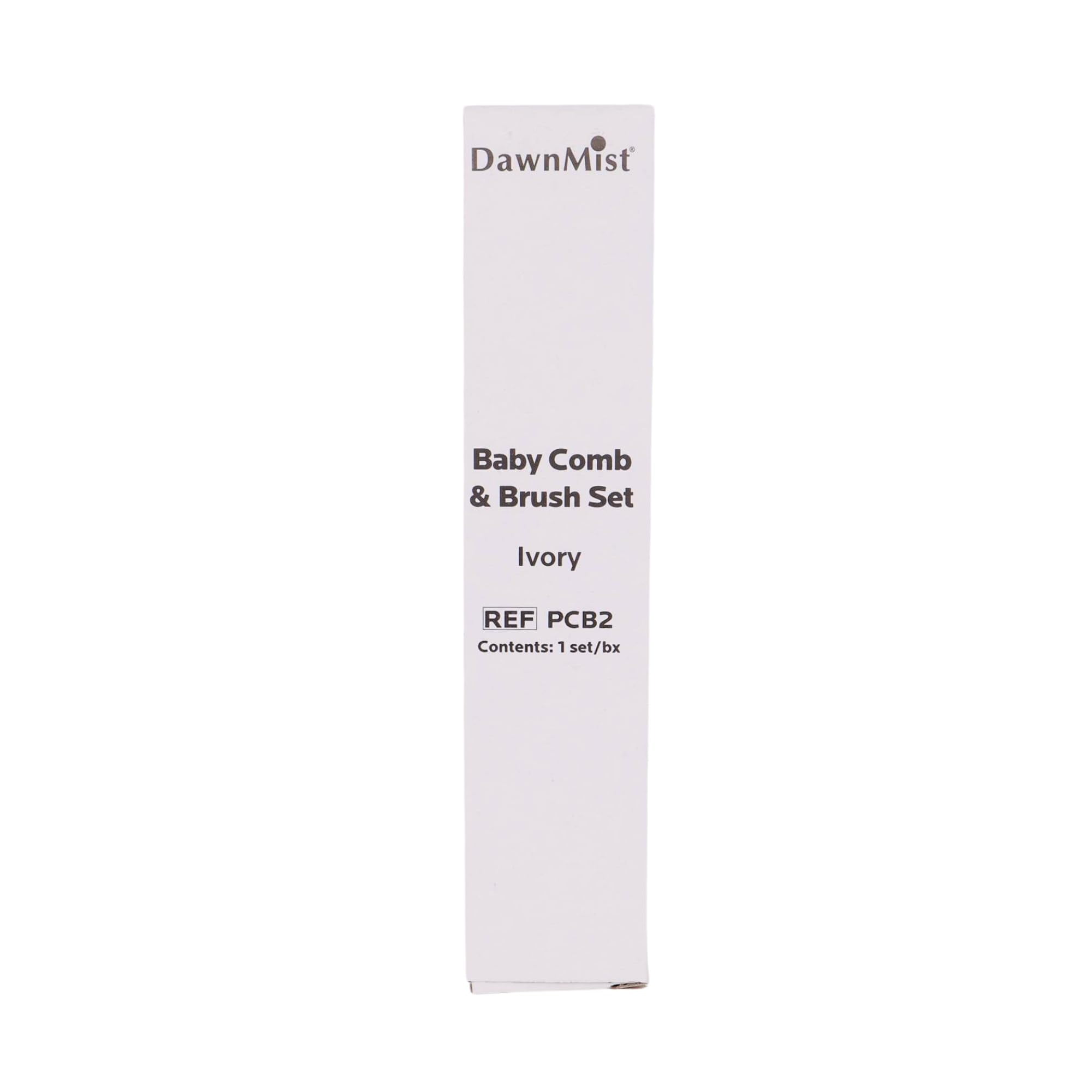 Dukal PCB2 Dawn Mist Baby Comb and Brush Set, Ivory, Ivory (12 Boxes of 24) (Pack of 288)