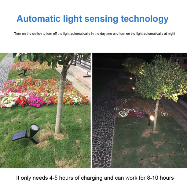 Lámpara Solar de 12LED para parque al aire libre foco para Tmvgtek jardín patio decoración de paisaje lámpara de iluminación colorida RGB enchufe de tierra