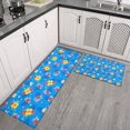 thumbnail image 2 of Pioneer Flower Floral Print Pattern Kitchen Rugs Sets Of 2, Anti Fatigue Non Slip Washable Floor Mats for Kitchen Sink Laundry, 17X30 Inch + 17X47 Inch, 2 of 6