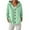 Green, variant on UJNDER Women's Knitted Hooded Cardigan Coat with Buttons for Casual Autumn and Winter Outfits and Fashion Pink L