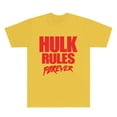 thumbnail image 2 of Hulkamania Rules Forever T-Shirts Streetwear Tee Women Men HipHop Crewneck Short Sleeve Tops, 2 of 6