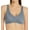 Granite Blue Grey, variant on Women's Hanes DHHU42 Ultra-Light Comfort V-Neck Wireless Bra (Black XS)