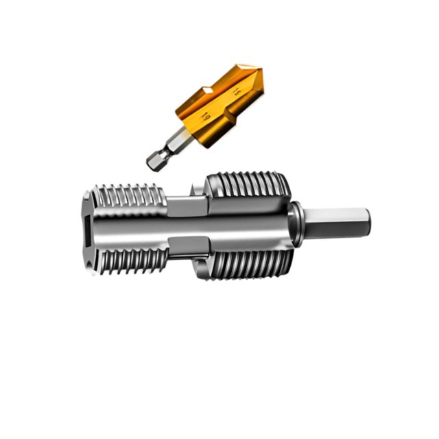 fastboy PVC Pipe Threader Opener Thread Maker Tools for Electric Drill Supplies Home with Hole Drill