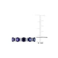 thumbnail image 2 of 1.62 Carat (Ctw) Lab-Created Blue and White Sapphire Ring Band in Sterling Silver for Women, 2 of 6