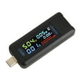 thumbnail image 1 of Bgsha 1pc USB Power Meter Tester Multimeter 4.5-36V 0-5A Voltage Current Capacity Energy Ammeter Digital Tester Meter Fast Charging, 1 of 10