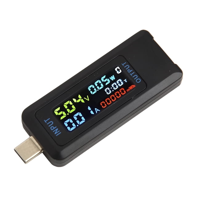 Bgsha 1pc USB Power Meter Tester Multimeter 4.5-36V 0-5A Voltage Current Capacity Energy Ammeter Digital Tester Meter Fast Charging