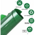 thumbnail image 4 of HTVRONT 10" x 10FT Glitter Green Heat Transfer Vinyl Iron on T-shirt HTV Vinyl for  All Cutter Machine, 4 of 18