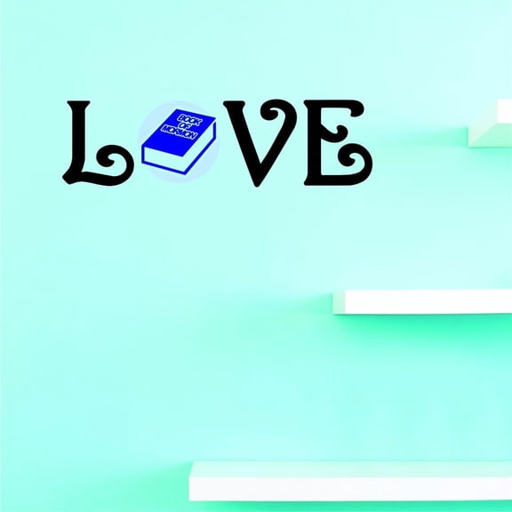 Custom Decals Love Book Of Mormon Wall Art Size: 10 X 36 Inches Color: Multi