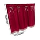 thumbnail image 2 of pstuiky Cortinas cortas con lazo para cocina ventanas corredizas camas para estudiantes, 2 of 6