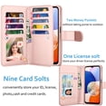 thumbnail image 2 of Njjex Wallet Case For Galaxy A54 5g, for Samsung A54 6.4" Case, [9 Card Slots] PU Leather Credit Holder Folio Flip [Detachable] Kickstand Lanyard Magnetic Phone Cover -Marble, 2 of 5