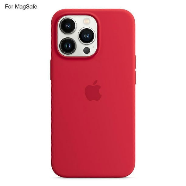g2J For iPhone 14 Pro Case Compatible with MagSafe Liquid Silicone H6f Phone Back Cover [Induction P