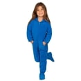thumbnail image 4 of Footed Pajamas - Brilliant Blue Toddler Hoodie Fleece One Piece - Toddler - Medium (Fits 3'0 - 3'3"), 4 of 5
