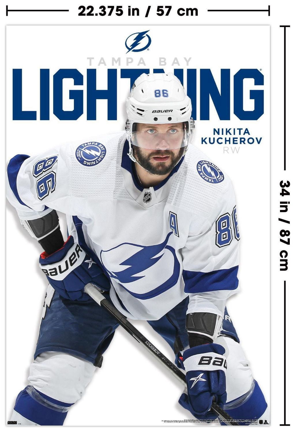 NHL Tampa Bay Lightning - Nikita Kucherov Feature Series 23 Wall Poster, 22.375" x 34"