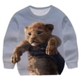 thumbnail image 1 of Sudadera de Anime Simba del Rey León para niños, ropa de dibujos animados para niños, jersey holgado de manga larga con estampado, sudaderas con capucha de otoño de 1 a 14 años, 10T Gao Jinjia LED, 1 of 2