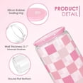 thumbnail image 4 of Vaso para beber SANDJEST Checker, vaso de cristal de 473 ml, 4 of 8