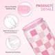 thumbnail image 4 of Vaso para beber SANDJEST Checker, vaso de cristal de 473 ml, 4 of 8