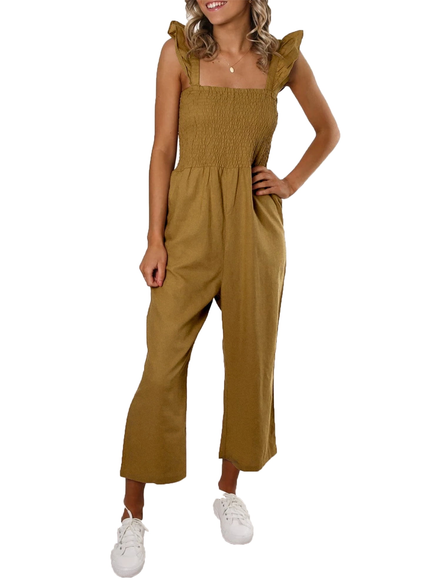 wide leg pants romper