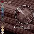 thumbnail image 3 of Jinamart Housse Extensible Élastique pour Canapé 3 Places, 1 Pce (Chocolat, Grand), 3 of 6