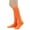 Orange, variant on WREESH Women's Fashion Solid Color Comfort Leg Socks, Knee-High Tube Socks Black