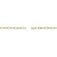thumbnail image 3 of 7 Inch Paper Clip Link Chain Bracelet for Women and Men in 925 Sterling Silver with Yellow Gold Plating 5.5 mm Wide with Lobster Claw by Lavari Jewelers, 3 of 3