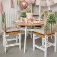 4 Pack Green Palm Tree Chair Back Covers Rustic Summer Tropical ...