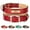 Red, variant on Didog Personalized Genuine Leather Padded Dog Collars Engraved Nameplate with D ring
