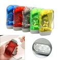 thumbnail image 2 of BQBQERT Not Battery Flashlight Handpress Emergencies Torch Light for Camping, Hand Crank Flashlight 3 LED Light Hand Press Torch, 2 of 8
