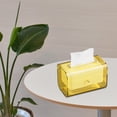 thumbnail image 5 of Tissue Cover Dispenser with Spring Toilet Paper Organizer Facial Tissue Storage Box for Bathroom Restaurant Kitchen Countertop Vanity Yellow, 5 of 8